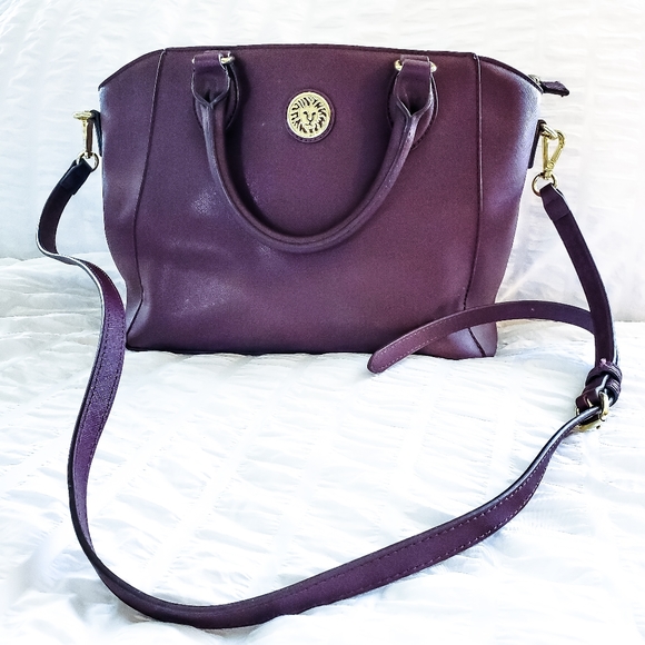 👜Plum purple ann klein shoulder bag - Picture 1 of 6